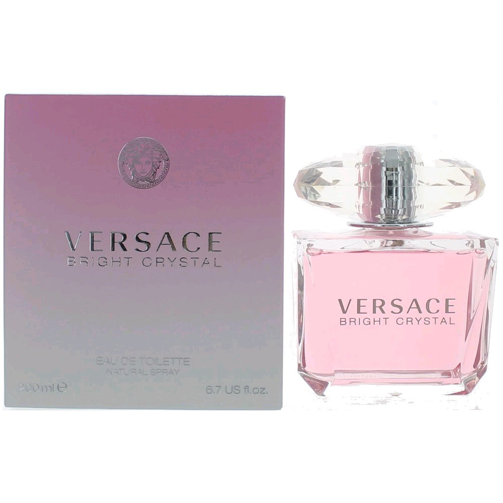 Bottle of Versace Bright Crystal by Versace, 6.7 oz Eau De Toilette Spray for Women